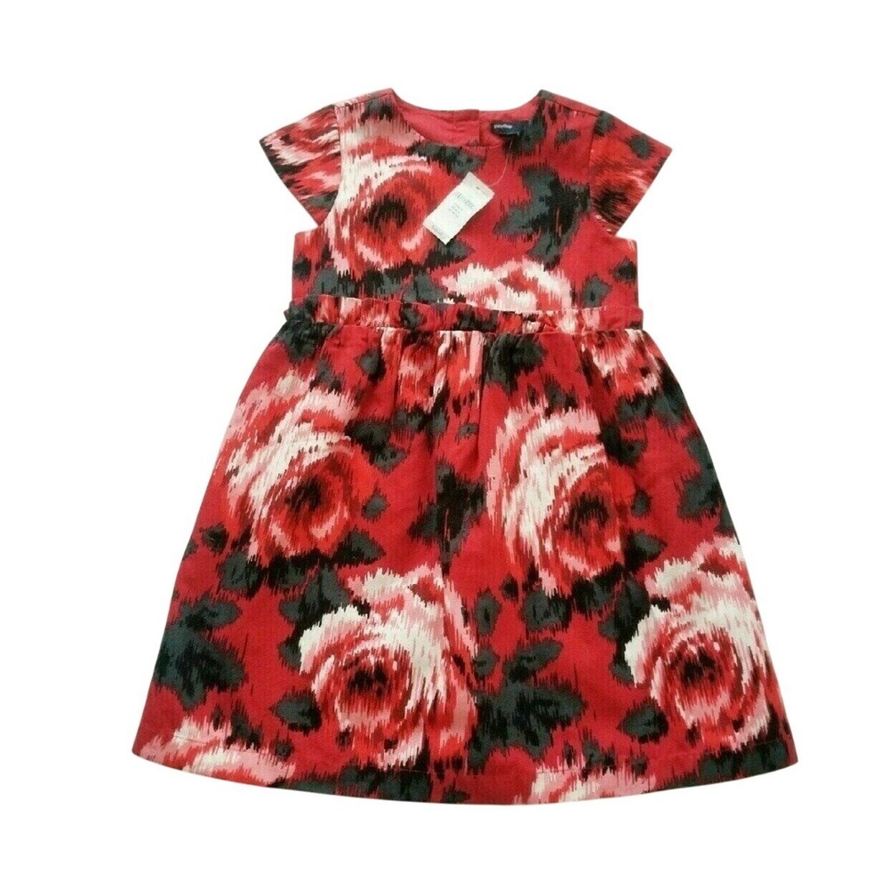 NWT Baby Gap Red Rose Holiday Dress - Girls 5 Year